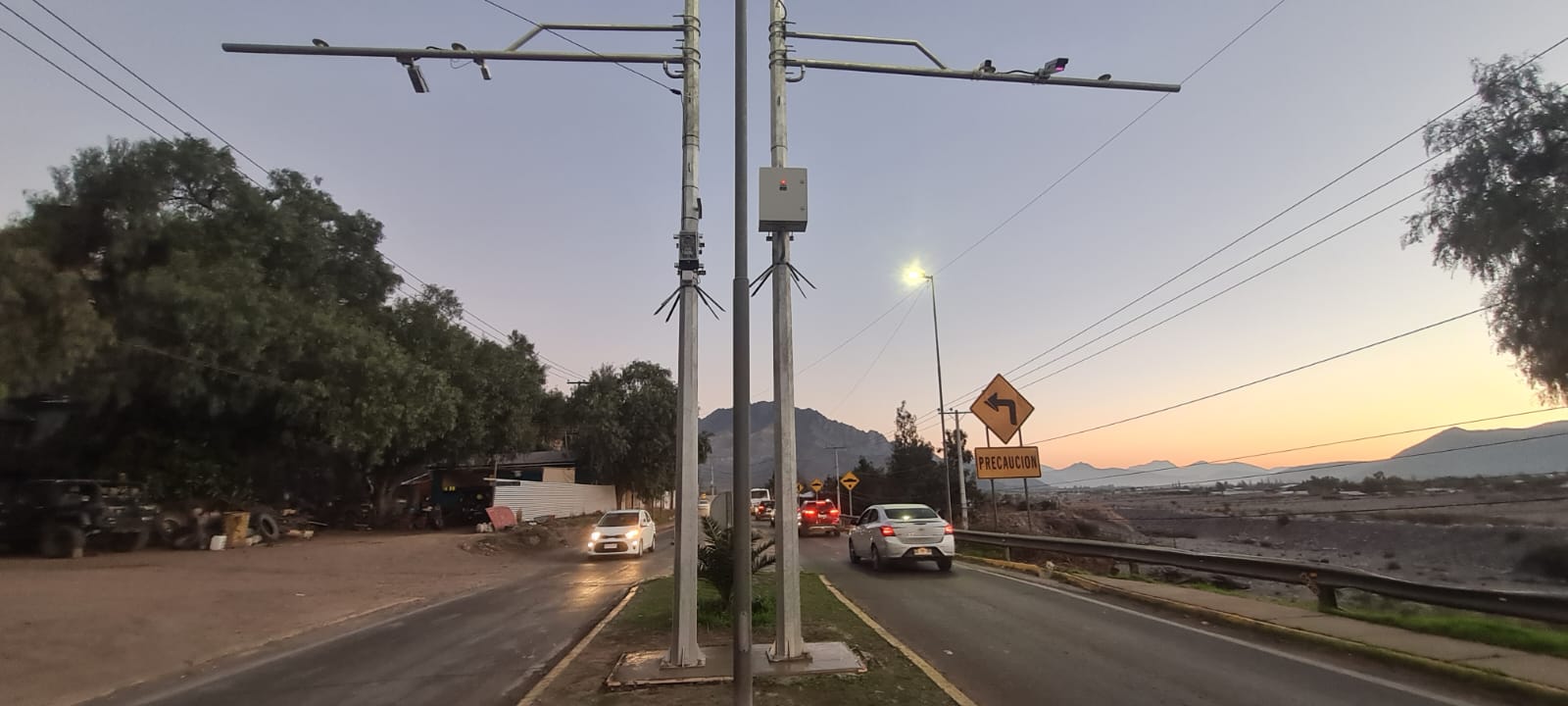 Pórtico municipal de vigilancia en Putaendo